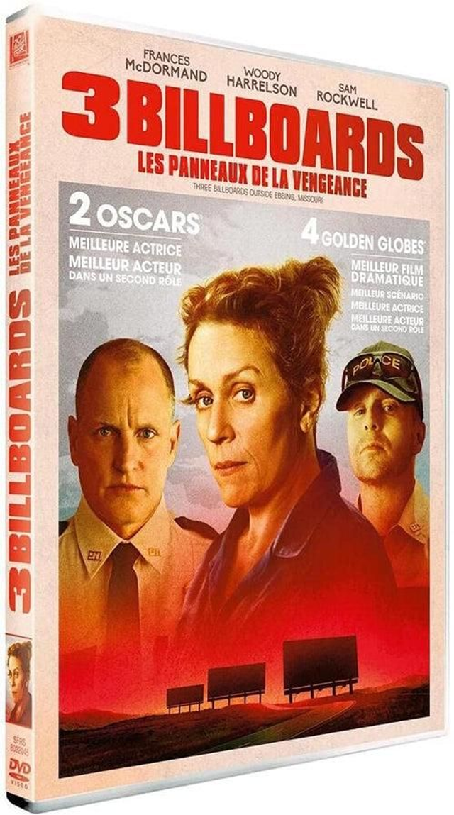 3 billboards les panneaux de la vengeance DVD 2 Oscars 4 Golden globes. Neuf