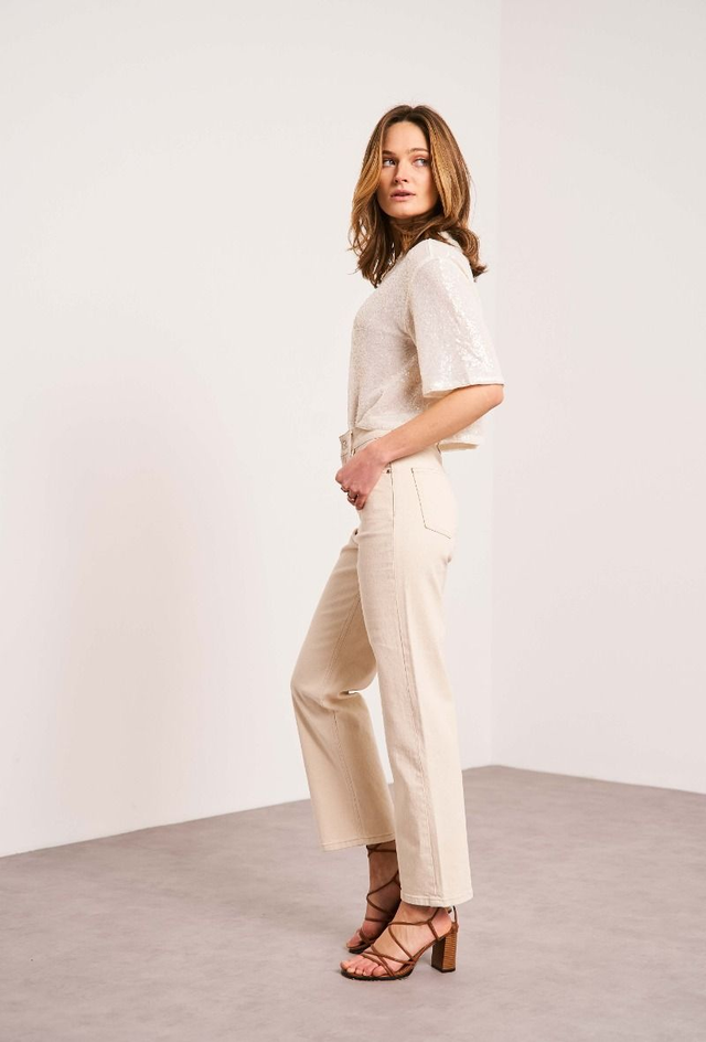 jeans beige straight