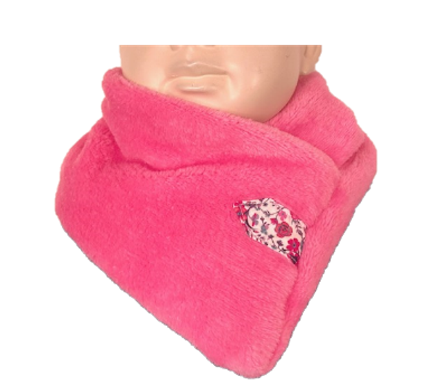 Cache cou doudou enfant Rose Taille unique