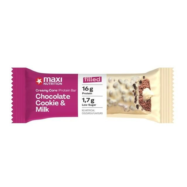 Maxi Nutrition Creamy Core Protein Bar Chocolate Cookie & Milk 45g