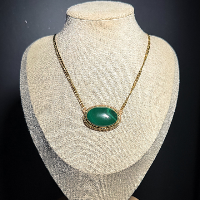 Collier IMPÉRATRICE malachite 