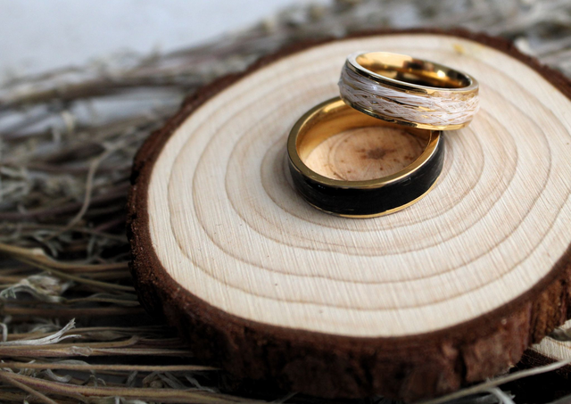 Bague Eden - Crins ou poils inclus en résine