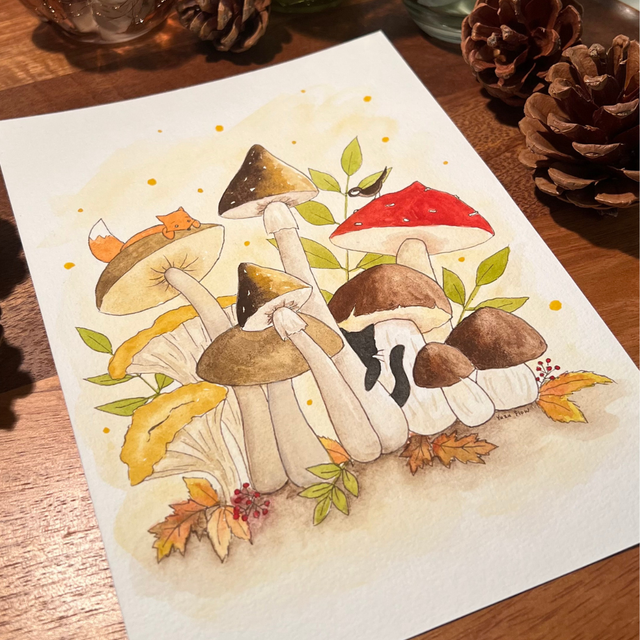 La forêt des champignons géants ✨ A5