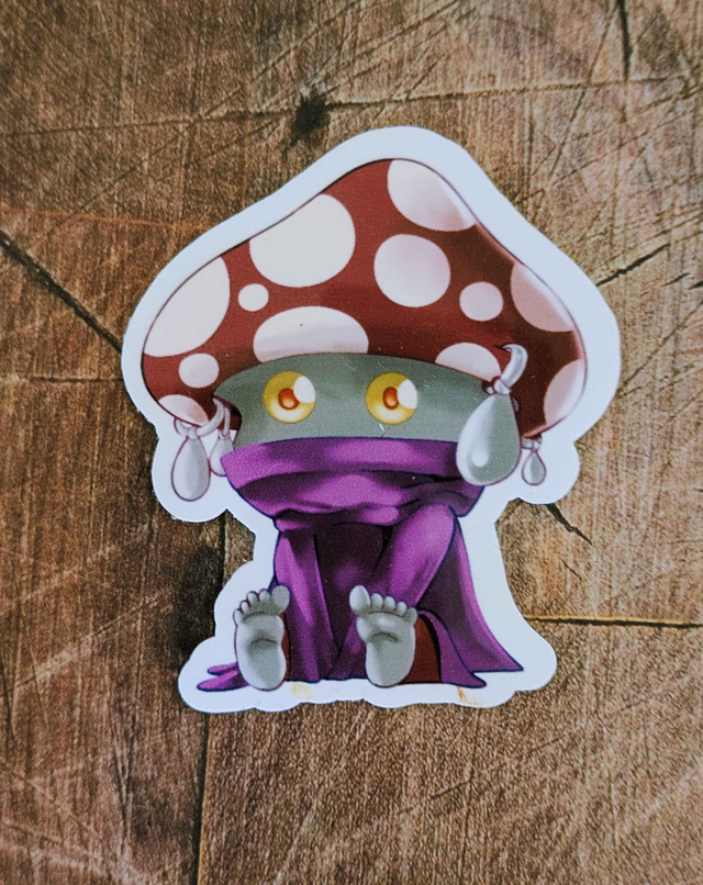 Autocollant "Faeline" - 5,4 x 4,5 cm - vinyle