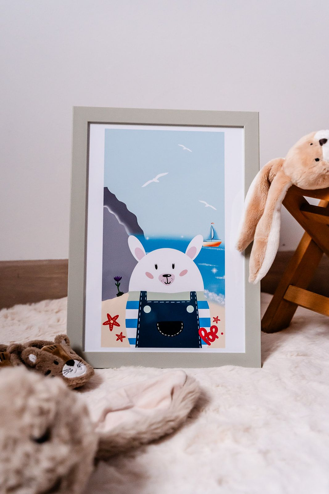 Illustration A4 - Pop à la plage
