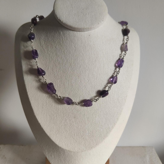 Collier Argent 925 et Améthyste 