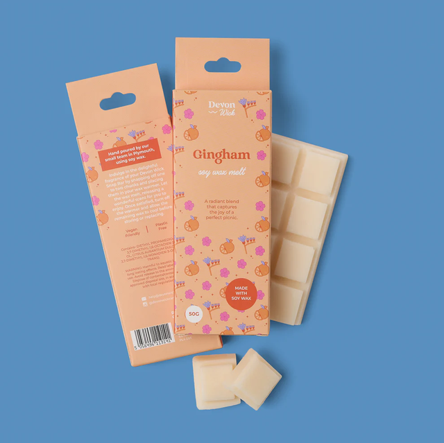 Devon wick Gingham Snap Bar Wax Melts