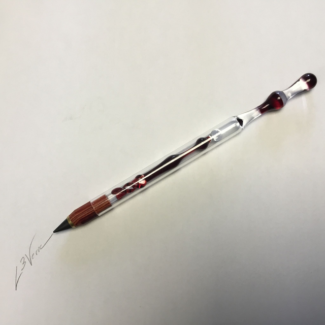 Crayon « éternel » Bois/Verre  réf CR 015