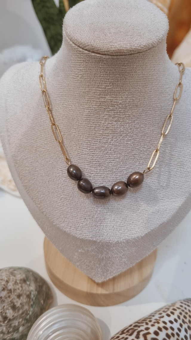 Collier perle d'eau douce