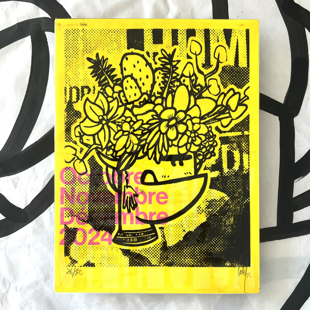 Xylo FRIDA Stereolux jaune 18x24 cm sans cadre