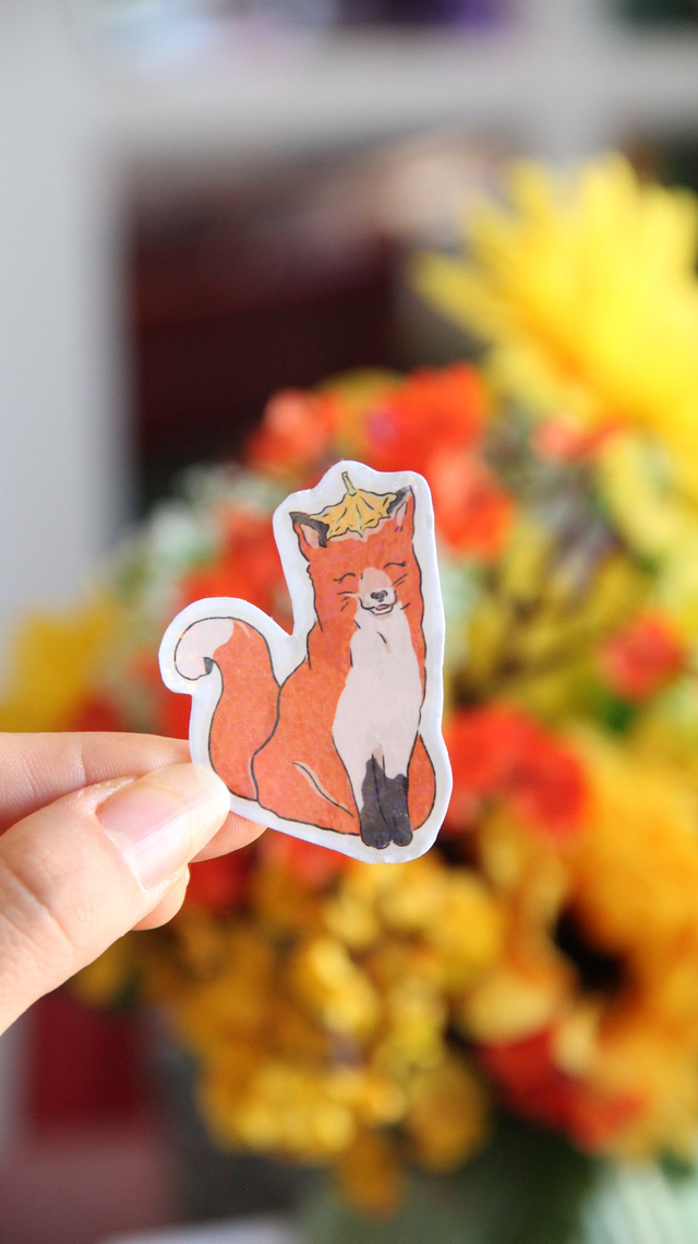 Renard heureux
