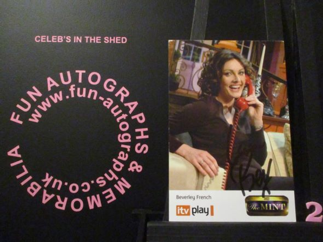 Beverley French Authentic Autographed The Mint 6x4 Cast Card (2)