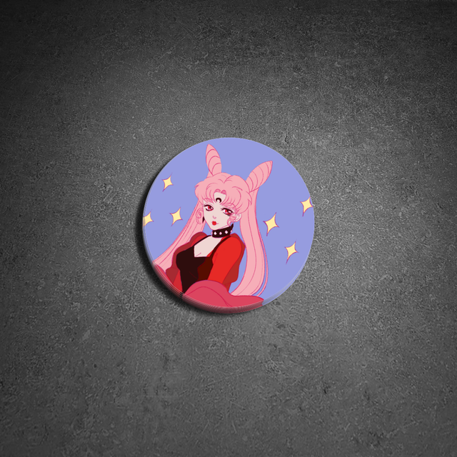 Black Lady 3D Epoxy Sticker