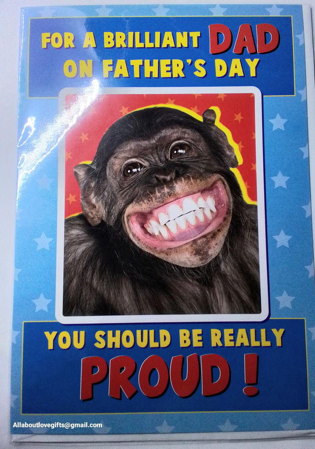 Dad Fathers Day Card Humour Chimp Design