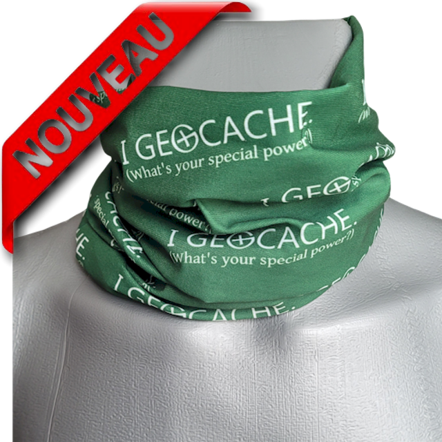 Tour de cou Geocaching « I GEOCACHE (What’s your special power?) »