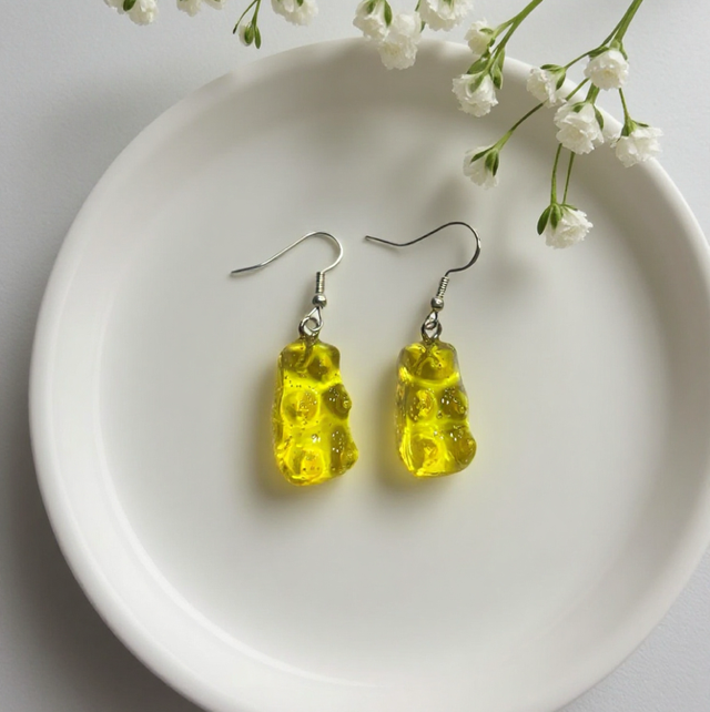 Boucles d’oreilles ourson