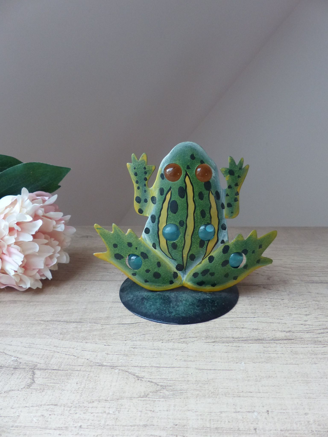 Bougeoir Photophore Grenouille en Métal – Charme Campagnard &amp; Esprit Vintage