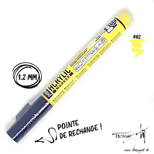 PEBEO - MARQUEUR ACRYLIQUE 1,2mm - JAUNE - PB006402