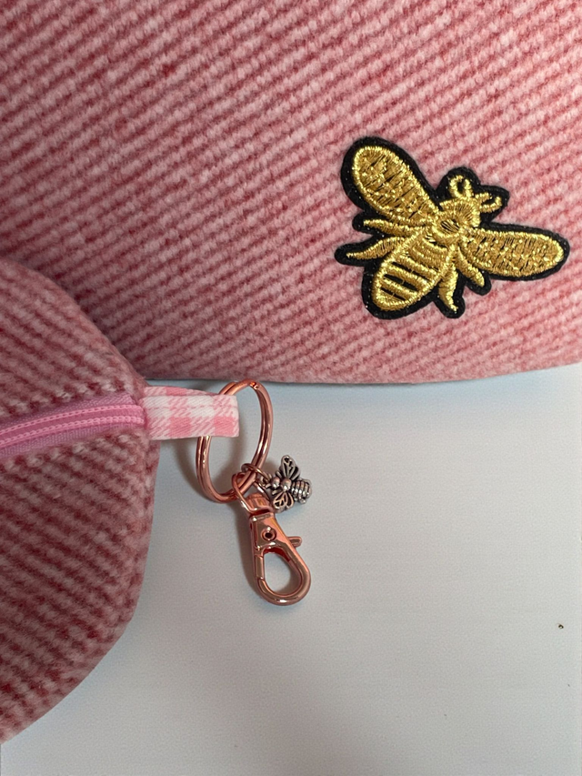 Banane Lainage Rose 2 + Porte Monnaie assorti