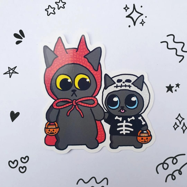 Trick or Treat Sticker