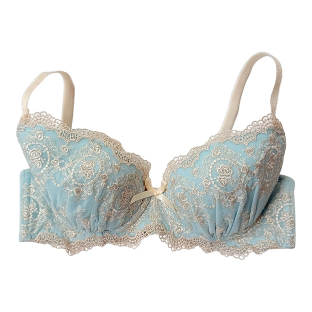 Blue and gold regal Japanese Bra UK 32B   
