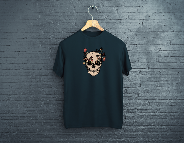 'Mushroom Skull' T-Shirt