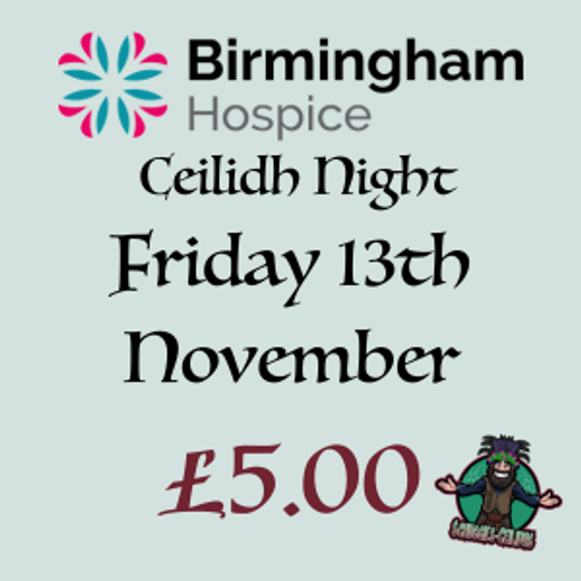 Friday 13th November 2026 Birmingham Ceilidh