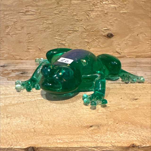 Green Resin Frog 