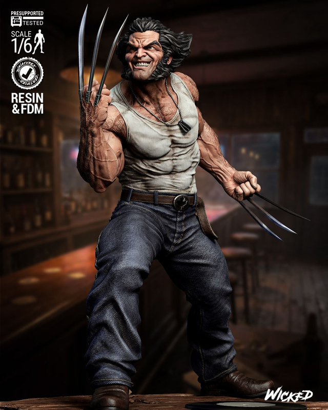 STATUE LOGAN WOLVERINE série X-men comics