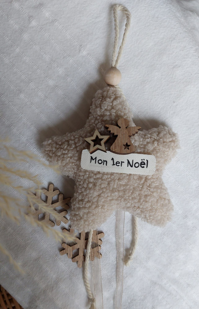 Etoile &quot; mon 1er Noël&quot; 