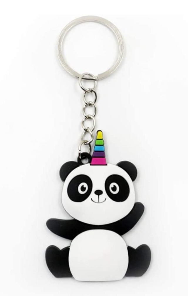Porte clés panda licorne 