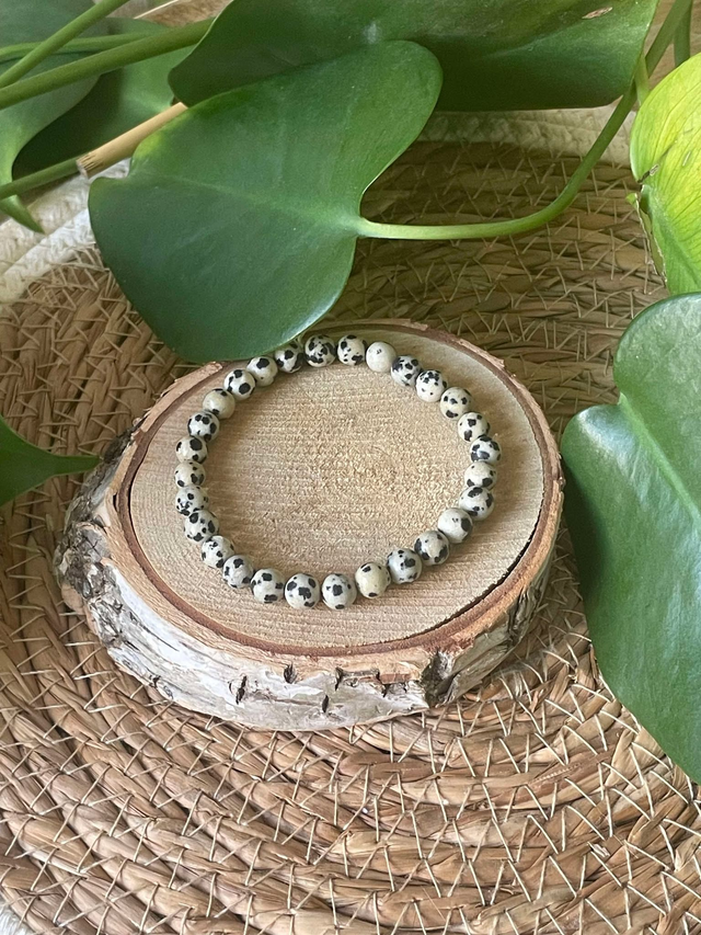 Bracelet Jaspe Dalmatien