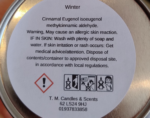 Winter Small Candle Tin