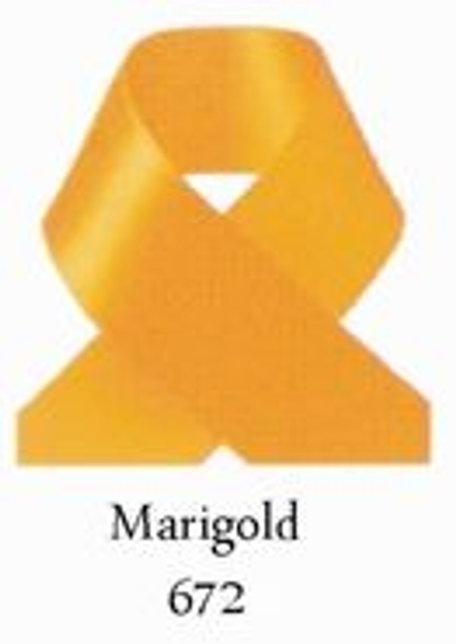 Satijnlint 15 mm (672) Geel