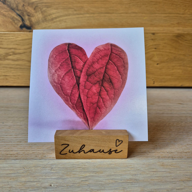 Karten-/ Fotohalter, Zuhause (klein)