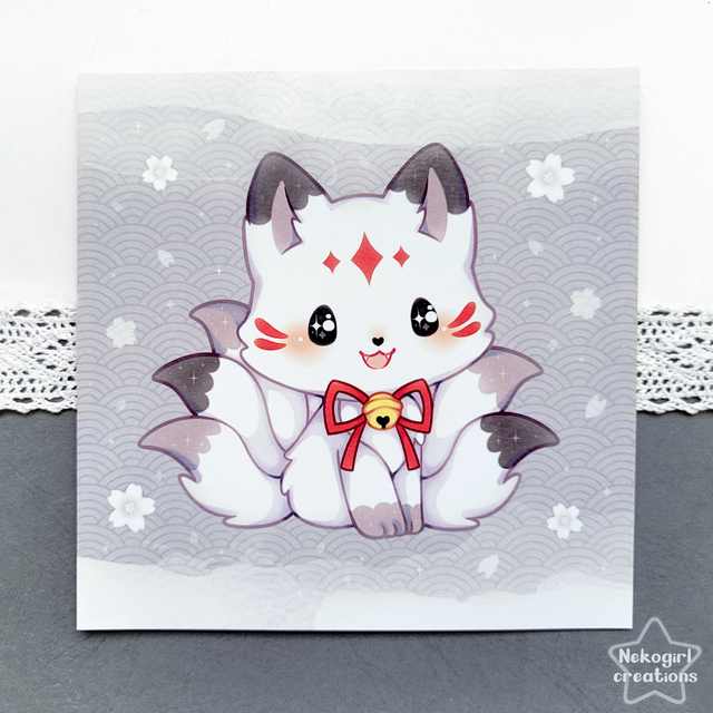 Carte Carrée - Kitsune