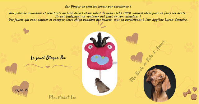 Le jouet  Chien " Dingos Poc "
