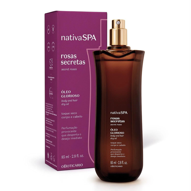 ÓLEO MULTIFUNCIONAL GLORIOSO ROSAS SECRETAS, 85 ml