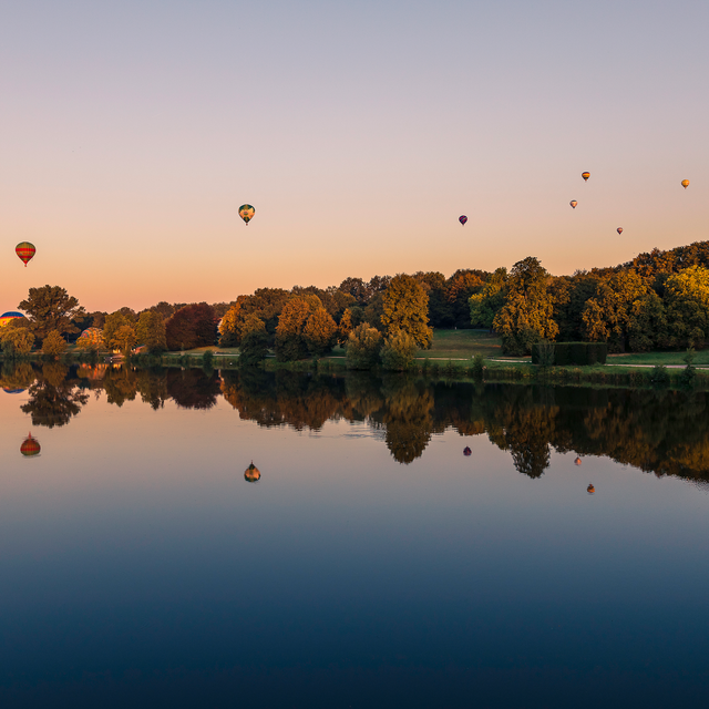 Ballons über dem Aasee