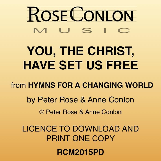 YOU, THE CHRIST, HAVE SET US FREE  PDF  (Piano/Vocal)