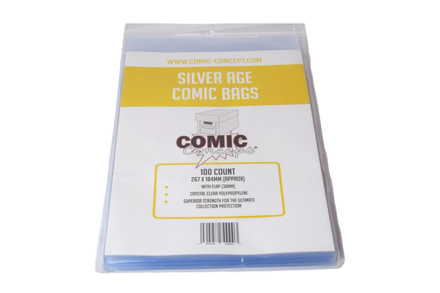 100 Silver Age Bags Comic Concept 