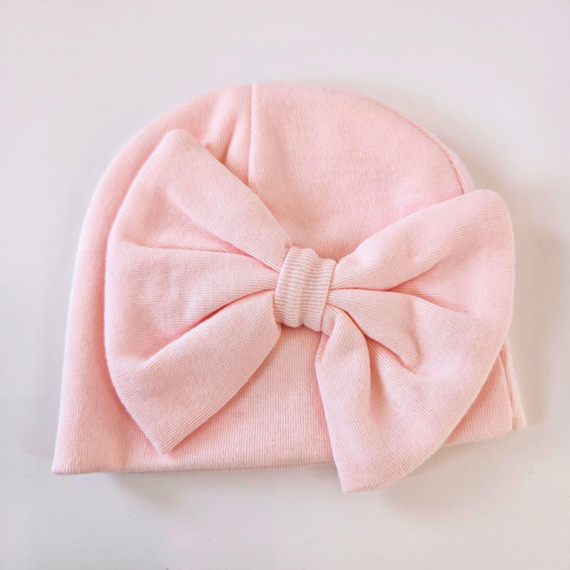 Gorro Lazo Algodón - Recién Nacido - Rosa