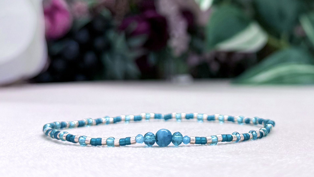 Bracelet | Apatite Bleue - Trio 1