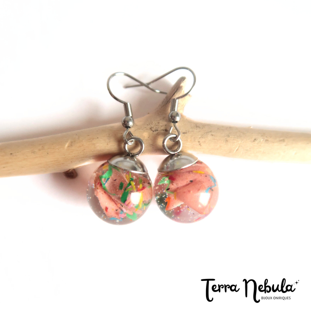 Boucles d&#039;oreilles sphères Créative | BO59