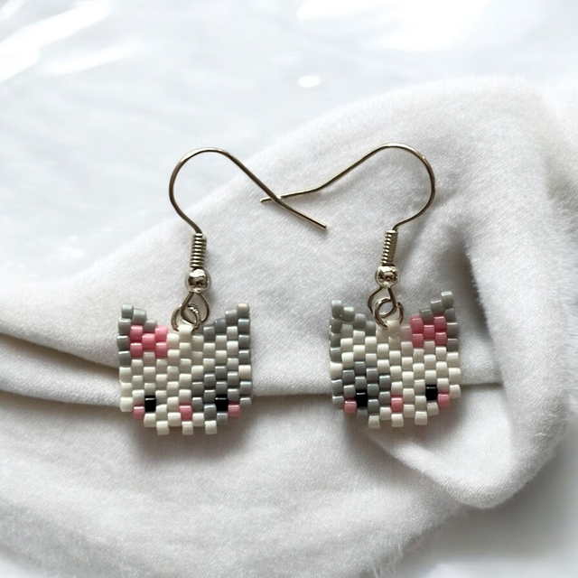 Boucles d'oreilles chats