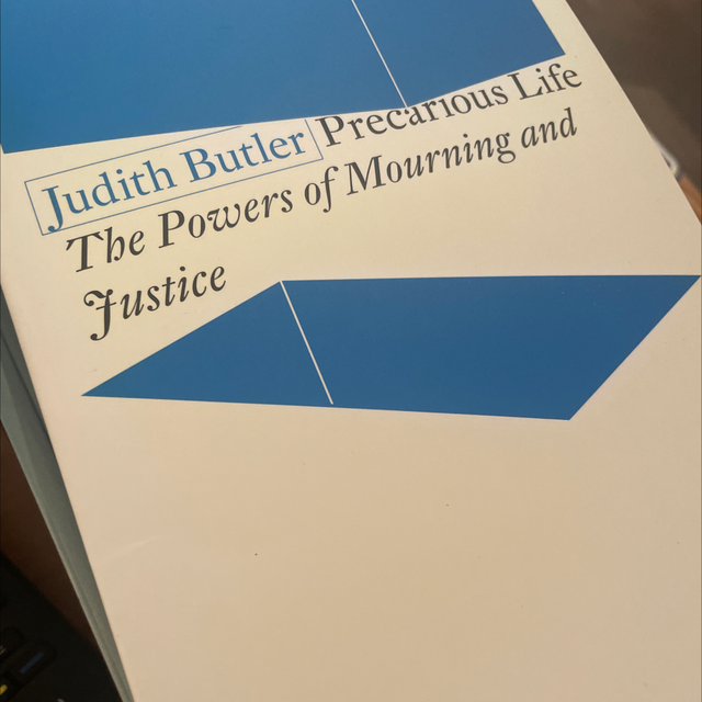Precarious Life - Mourning And Justice - Judith Butler