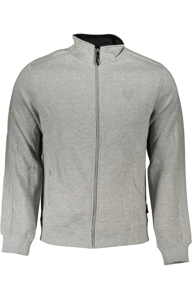 GIAN MARCO VENTURI FELPA CON ZIP UOMO GRIGIO