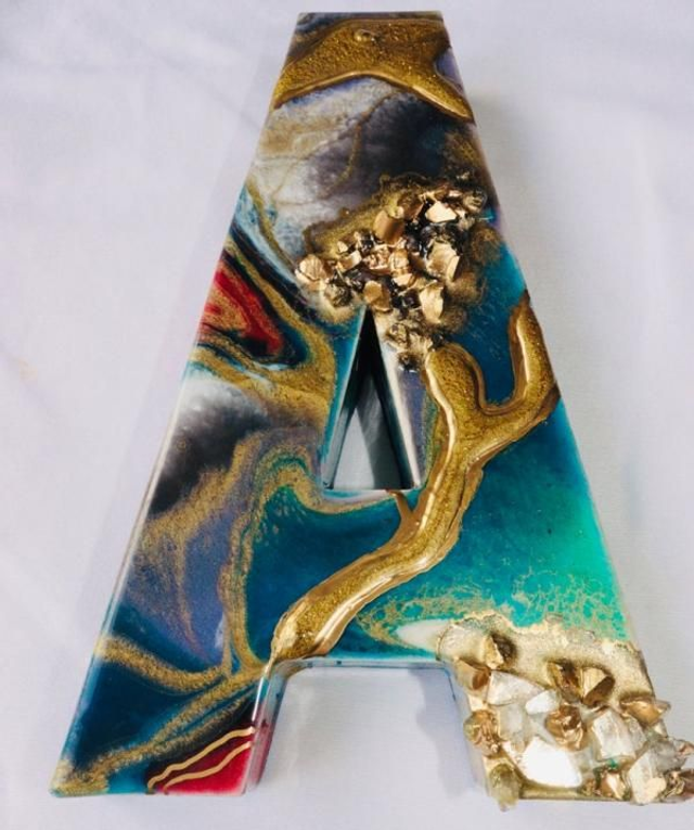 Handmade Resin wall letters