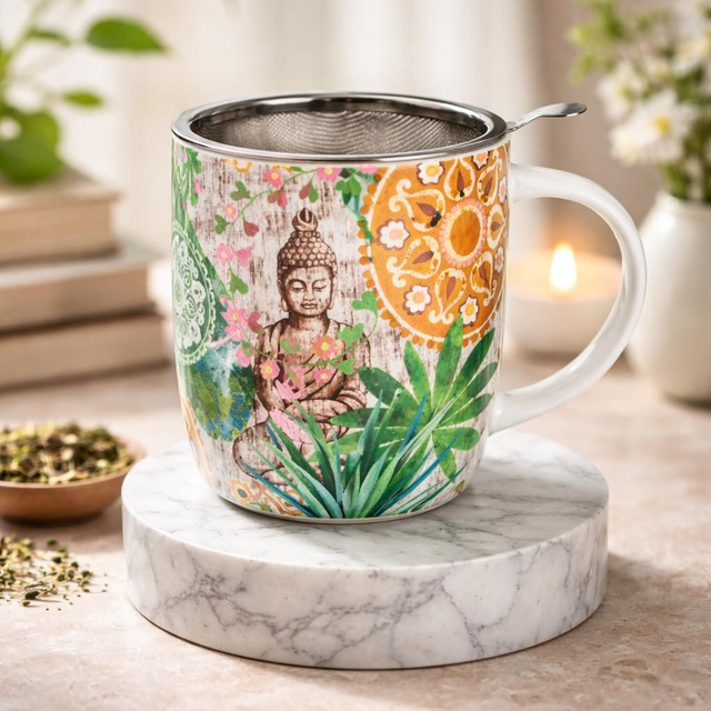 Tasse à infusion "Bouddha zen"