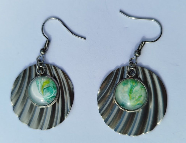 Boucles d'oreilles peintes